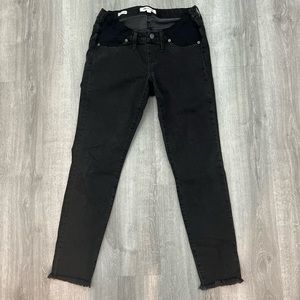 Madewell Maternity Side Panel Skinny Jeans in Lunar Wash